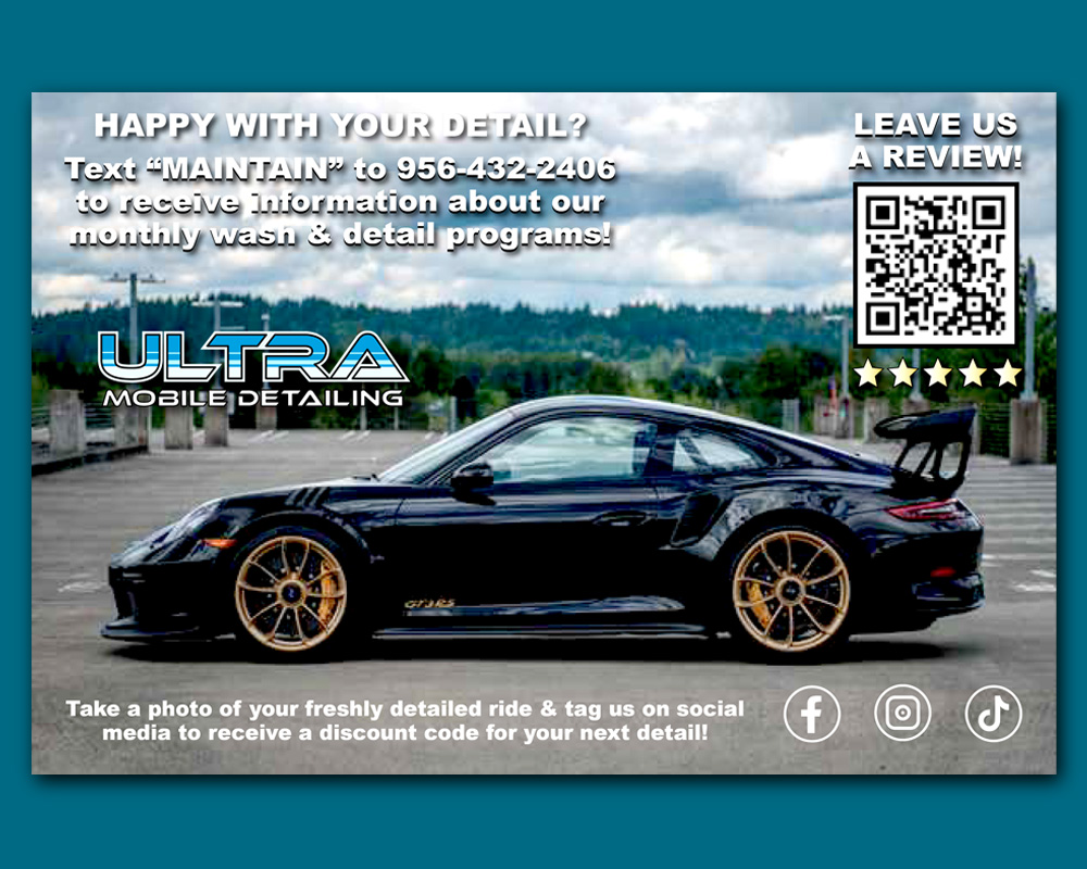 ultra mobile detailing postcard